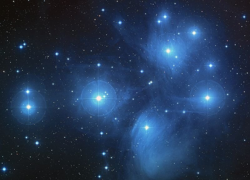 Click to enlarge The Pleiades
