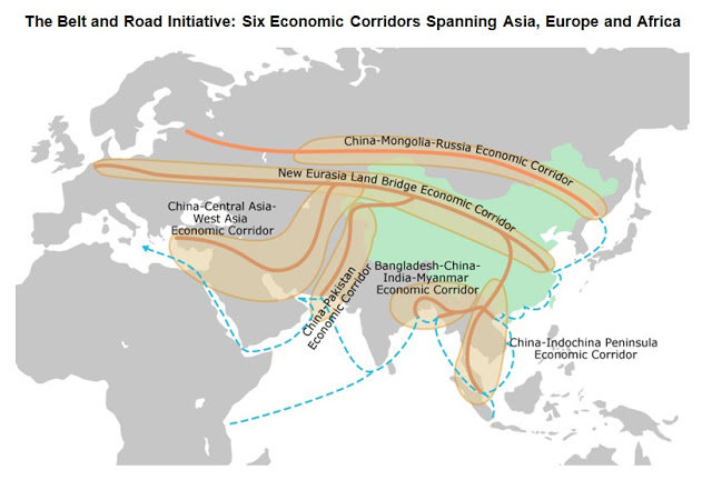 Click to enlarge China Belt and Road iniative
