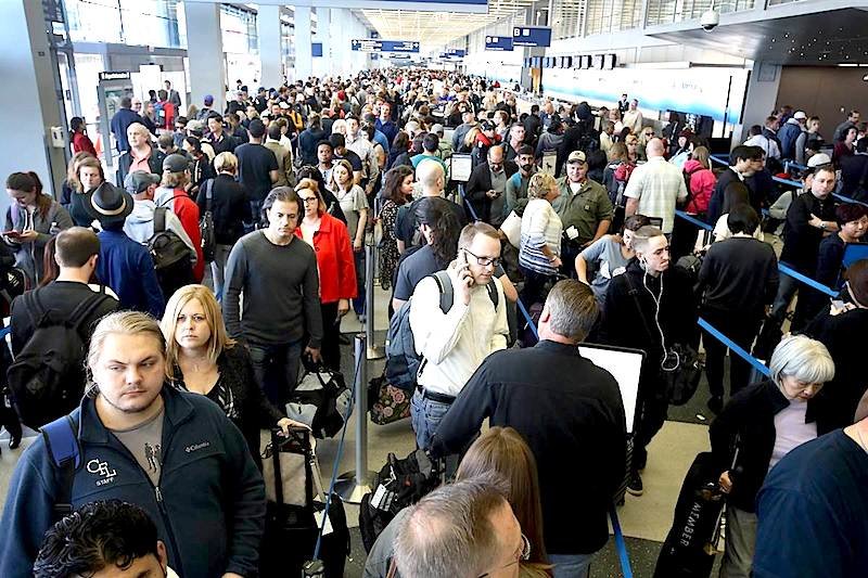 O'Hare crowd