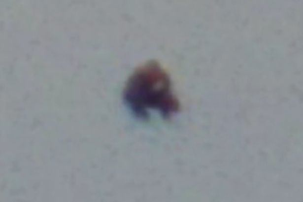 The strange object was hovering above houses on the UK's south coast 