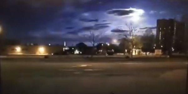 Fireball above Portland, Maine
