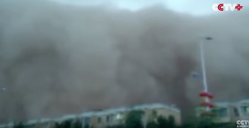 Sandstorm in Kashgar, China