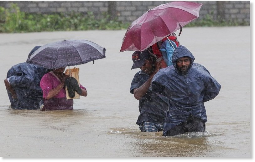 Rain area. Коломбо наводнения. Sel.