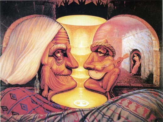 Click to enlarge Visual illusion