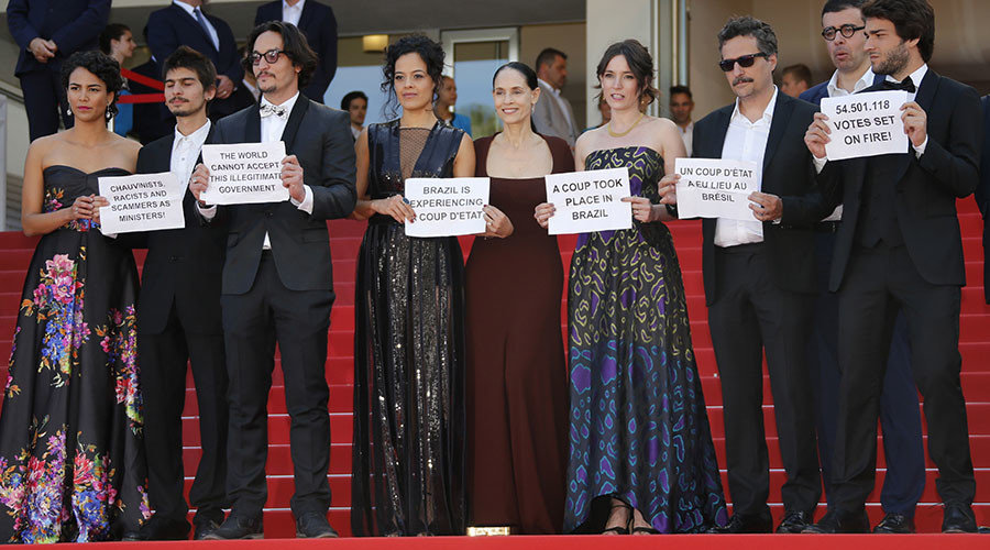 cannes brazil protest
