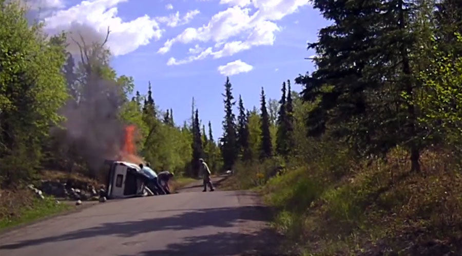 car fire