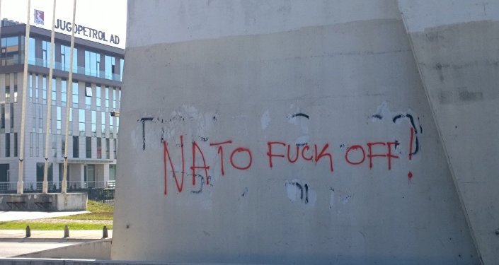 Anti-NATO grafitti