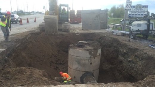 Click to enlarge Brampton sinkhole