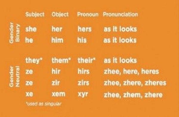 gender pronouns