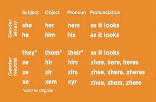 gender pronouns