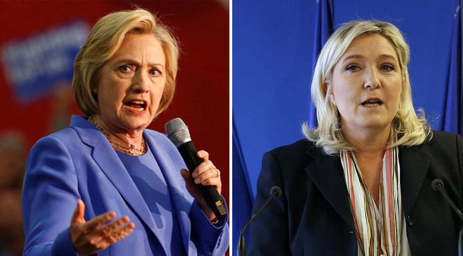 Click to enlarge clinton le pen