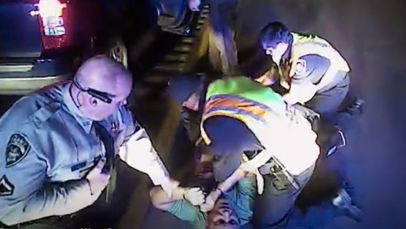 police tasering