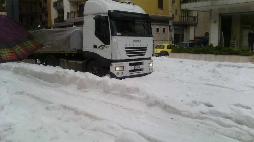extreme hail in Italy