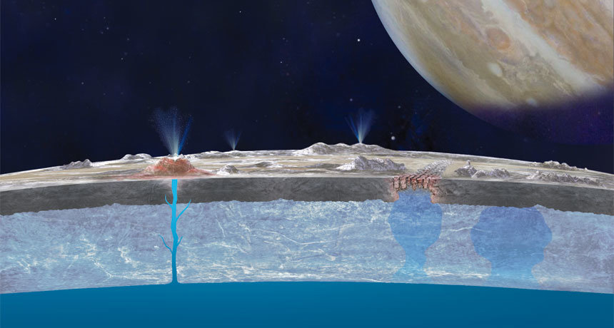 Click to enlarge Jupiter moon Europa