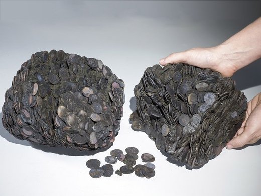 Click to enlarge coins caesaria israel marine cargo
