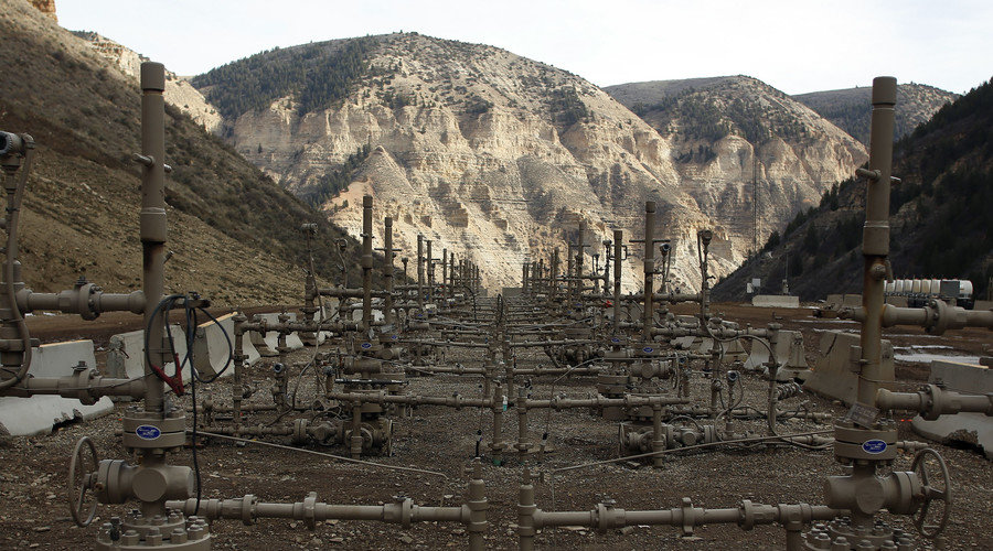 A natural gas well in Colorado