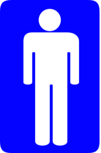 Click to enlarge men restroom sign