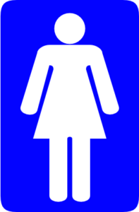 Click to enlarge women restroom sign