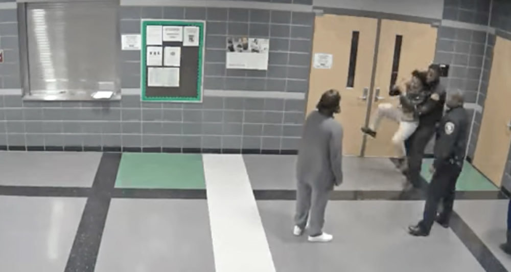 cop beats maces school girl detroit