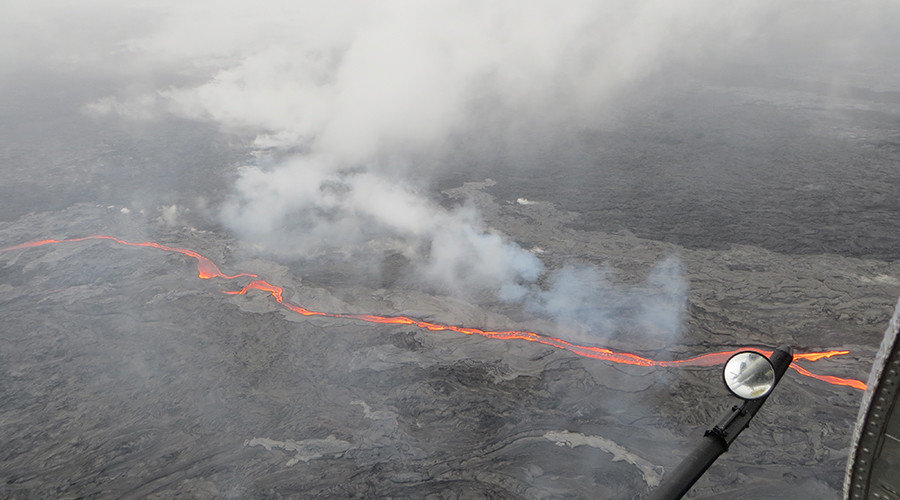 Click to enlarge Kilauea volcano lava flow