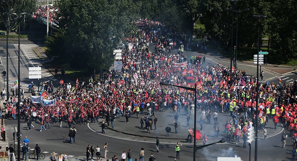 Protets in Le Havre,France