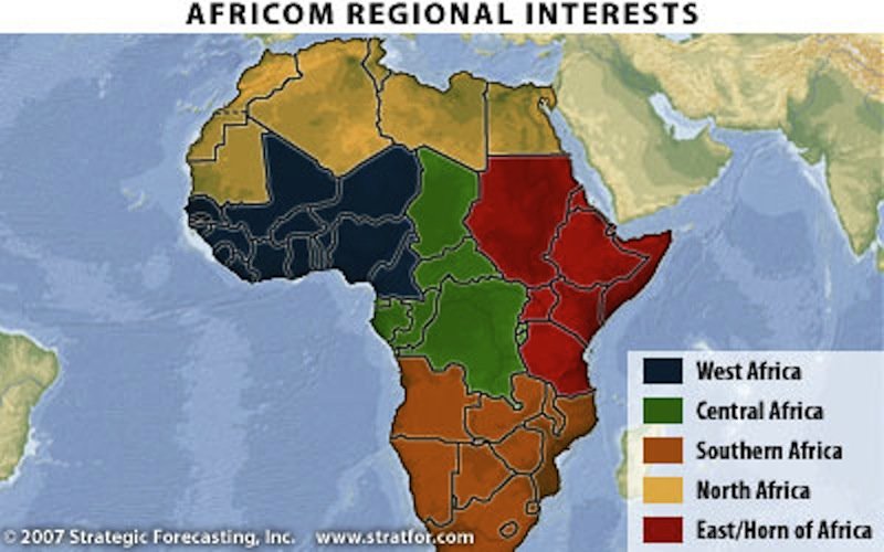 AFRICOM map