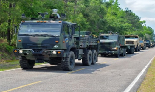 driverless army trucks