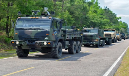 Click to enlarge driverless army trucks