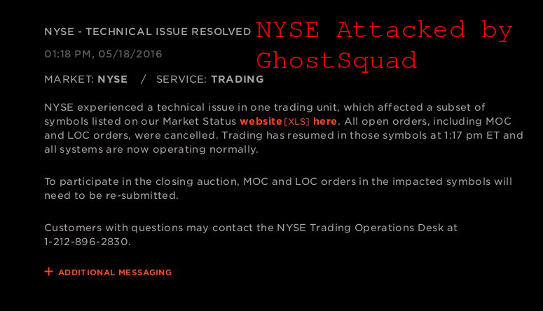 NYSE attacked