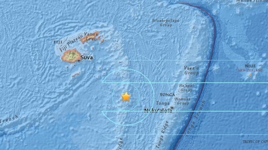 Click to enlarge Fiji Earthquake