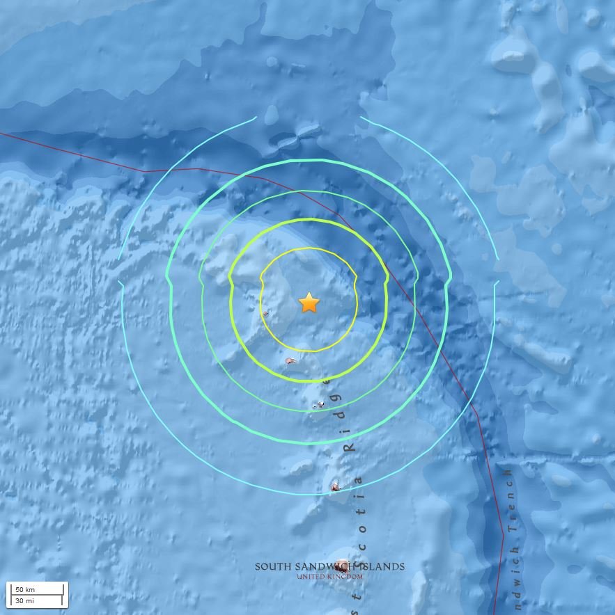 Antartica earthquake