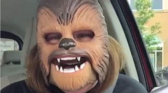 Candace Payne as chewbacca