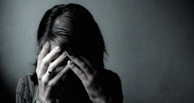 anxious woman