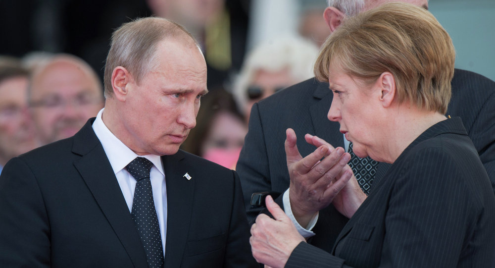 Putin and Merkel