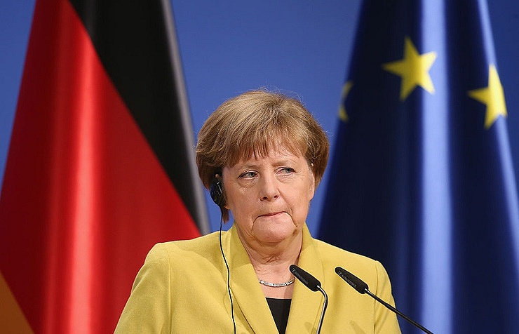 Click to enlarge German Chancellor Angela Merkel