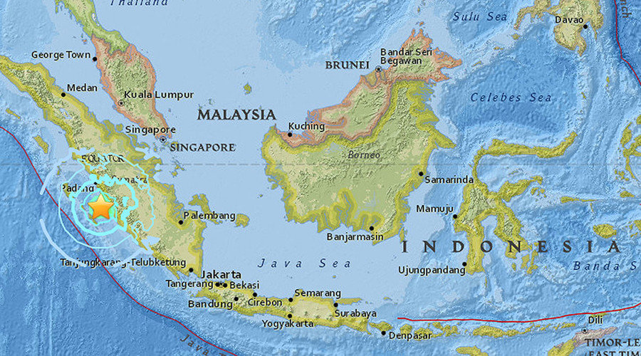 Click to enlarge Sumatra map earthquake