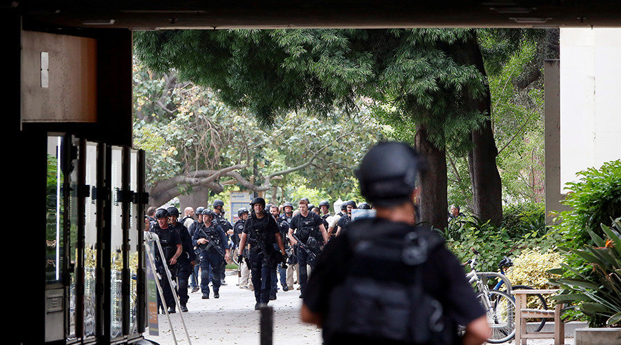 police at UCLA campus