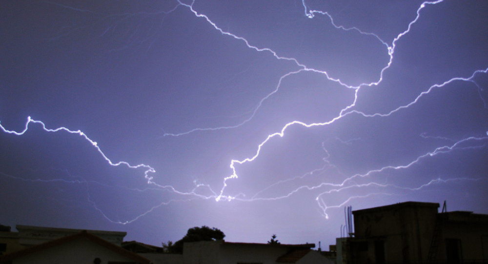 Click to enlarge Thunder storm in Islamasbad