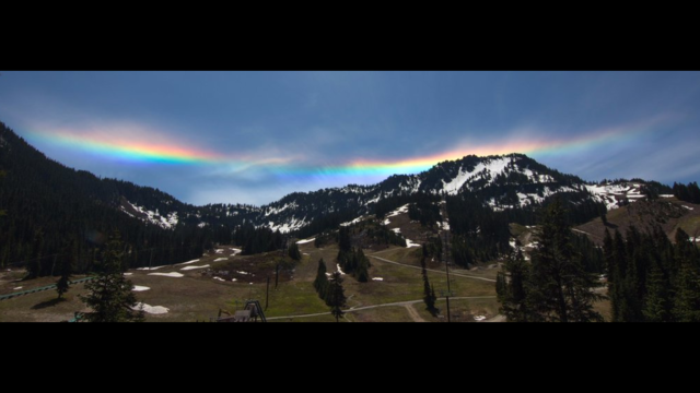 Puget Sound fire rainbow