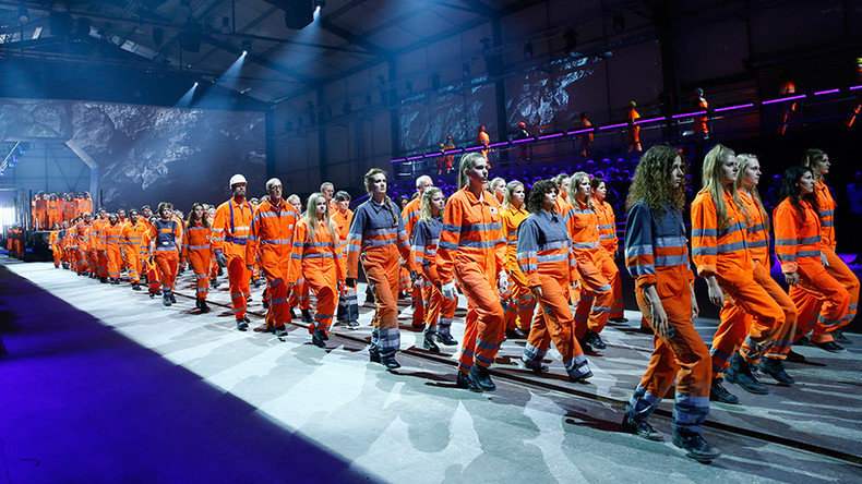 Switzerland tunnel opening celebration