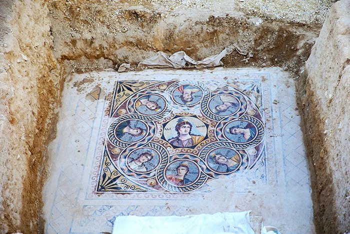 Click to enlarge Greek mosaic