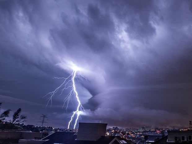 Freak weather in Campinas, Brazil