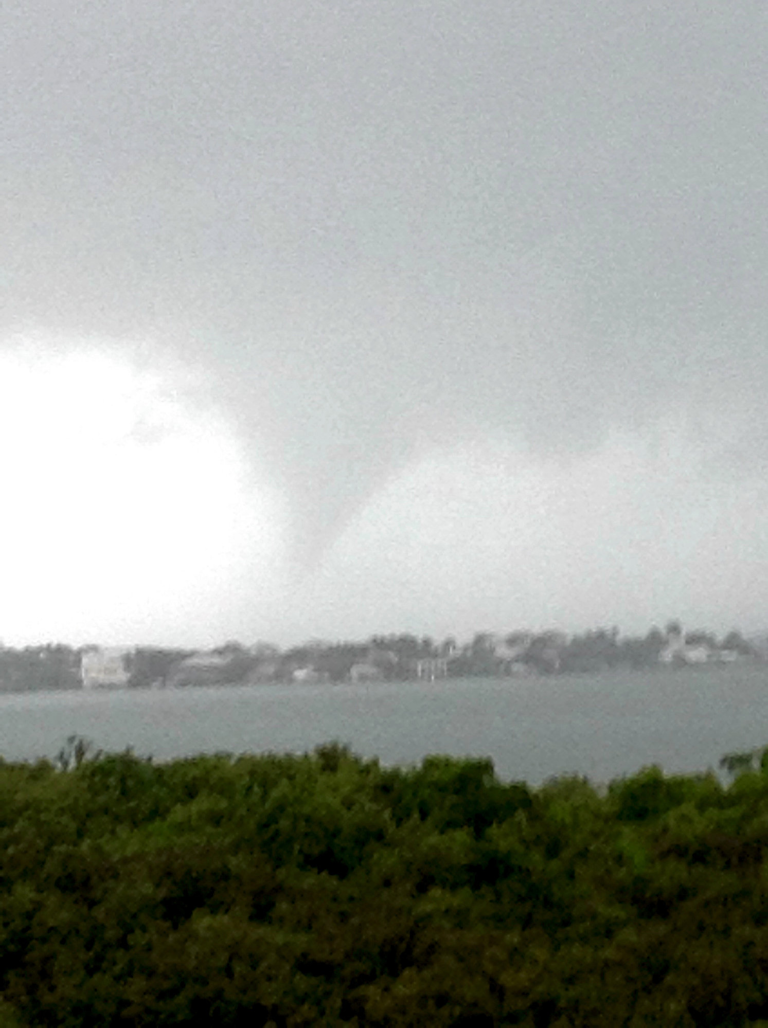 A waterspout photographed from a condo in Bonita Bay on Monday, June 6, 2016.  
