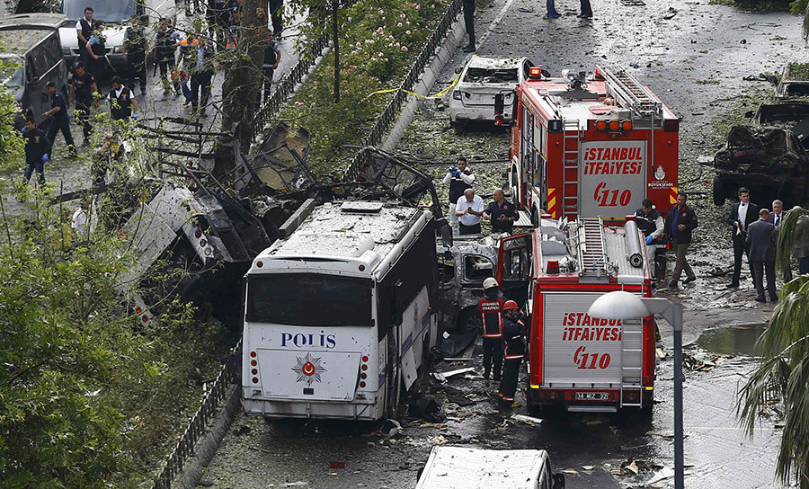 Istanbul bus explosion