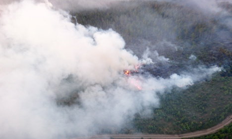 The fire near Lidhult last week