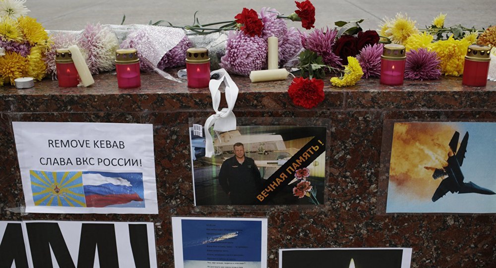 Russian jet fighter memorial in Russia