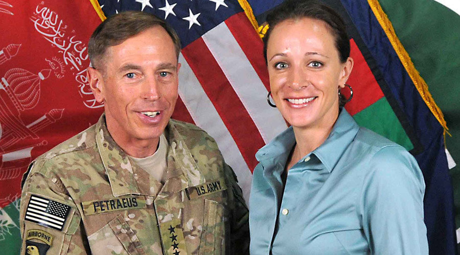 David Petraeus and Paula Broadwell in Afghanistan