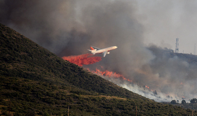 Click to enlarge wildfire near Yarnell, Arizona June 2016