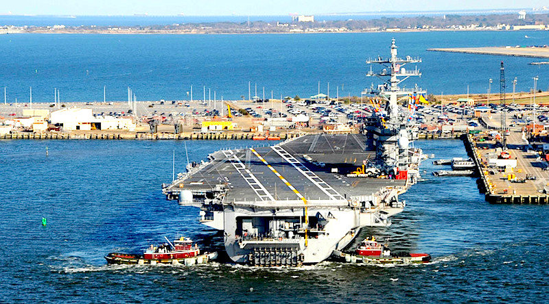 US aircraft carrier