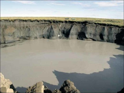 Click to enlarge Taimyr crater 2014